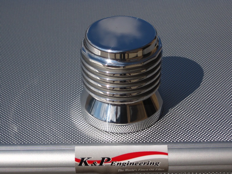 K&P Engineering Reusable Micronic Oil Filters - Fits All HD Except V-Rod - Polished